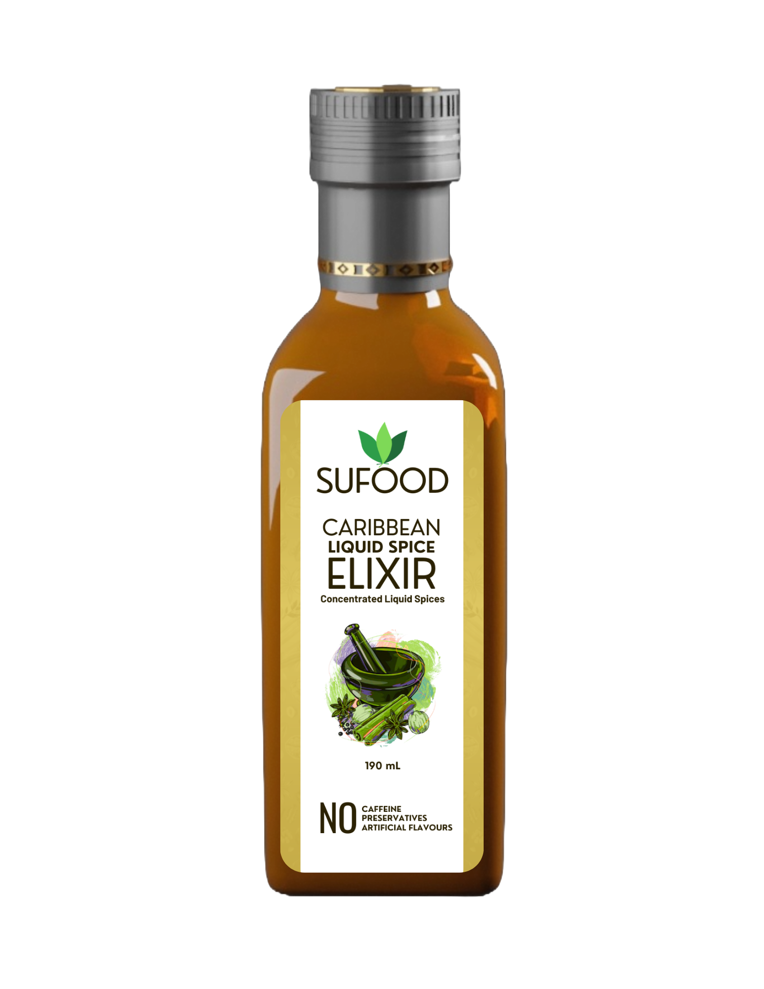 Sufood Caribbean Liquid Spice Elixir 190 mL Sufood Caribbean Liquid Spice Elixir 190 mL