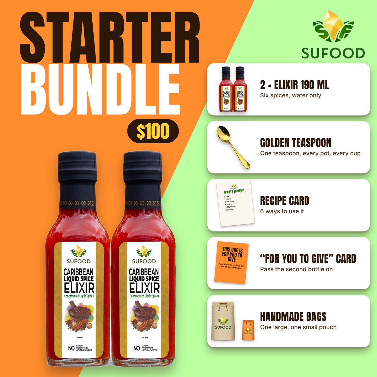 The Sufood Starter Bundle (2 x 190mL)